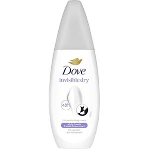 Dove Deodorante Vapo Invisible Dry 75 ml, Deodorante Spray Senza Gas Antitraspirante, Protezione Anti-Odore 48 Ore, Deodorante Ascelle con 1/4 di Crema Idratante, Anti Macchie sui Vestiti
