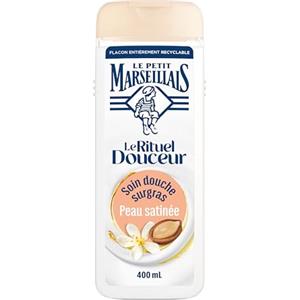 Le Petit Marseillais - Trattamento Doccia Surgras Olio di Argan & Fiore d'Oranger - Il Rituale Douceur (flacone da 400 ml) - Crema doccia nutrizione intensa
