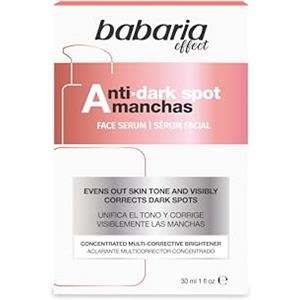 Babaria - Siero Viso Antimacchie con Acido Glicolico | Depigmentante e Uniformante | Effetto Peeling Delicato | Riduce e Previene le Macchie | Vegano | Per Tutti i Tipi di Pelle | 30ml