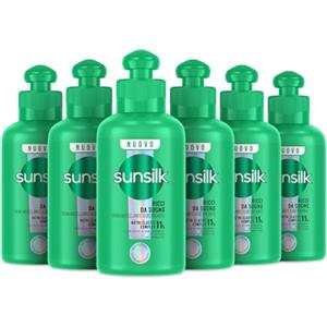Sunsilk, Crema Modellante e Districante Ricci da Sogno, Senza Risciacquo per Ricci Definiti e Elastici, con 11% NUTRI ELASTI COMPLEX, Olio di Macadamia, Elastina e Vitamina B5, 6 Pezzi da 200 ml