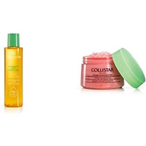 Collistar Olio Prezioso Corpo, Rassoda, nutre, tonifica e stimola la microcircolazione, 150ml & Talasso Scrub Rassodante, scrub corpo con sale rosso dell'hawaii ed estratto di ciliegia 700 g