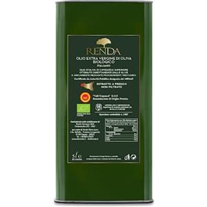 Renda Olio Extravergine di Oliva EVO | 100% Italiano DOP | Renda, Sicilia (Latta da 5 litri)