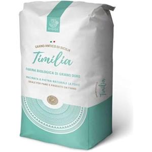 Riggi Molini Riggi ® Farina Tumminia di Grano Antico Siciliano - 5 kg - Macinata a Pietra - Alta Digeribilità - Ideale per Pane, Pizza e Focacce