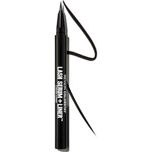 Revlon ColorStay Lash Serum + Liner, Eyeliner Liquido + Siero Ciglia, Eyeliner Waterproof, Nutriente e Rinforzante, Durata Fino a 24h, Applicatore a Pennarello, 001 Blackest Black, 0.48 ml