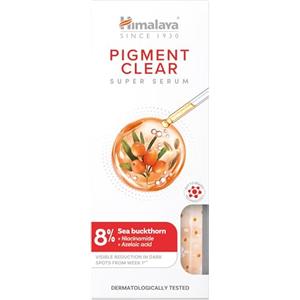 Himalaya Super Serum Pigment Clear Siero viso illuminante con acido azelaico + niacinamide e olivello spinoso per macchie scure, iperpigmentazione e uniformità del tono, 30ml cutaneo