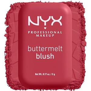NYX Professional Makeup Blush in Polvere, Per un Look Fresco e Colorato, Arricchito con Burro di Mango, Mandorle e Karitè, Sfumabile, Buttermelt, Tonalità: All The Butta, 5 g