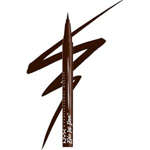 NYX Professional Makeup Eyeliner Iperpigmentato, Linee Definite e Look Intensi, Formula Waterproof a Lunga Tenuta, Epic Ink Liner, Tonalità: Milk Chocolate