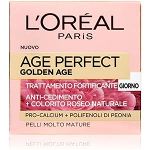 L'Oréal Paris Crema Viso Giorno Age Perfect Golden Age - Trattamento Fortificante per Pelli Mature, 50 ml