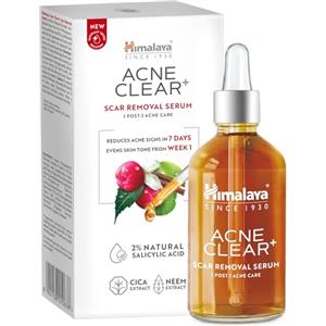 Himalaya Acne Clear+ Siero anti-cicatrici - Acido salicilico naturale, CICA e Neem - Uniforma il tono della pelle e restringe i pori - Combatte i 5 segni dell'acne, 30ml