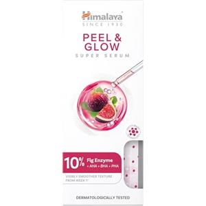 Himalaya Super Serum Peel & Glow Siero viso PHA BHA esfoliante e illuminante, con estratto di fico per una pelle liscia, pori meno visibili e luminosità quotidiana, 30ml