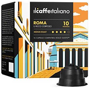 FRHOME Il Caffè Italiano Capsule Compatibili con Dolce Gusto Roma - 96pz | Aroma Ricco e Intenso | Capsule Compatibili con Dolce Gusto | Made In Italy | Frhome