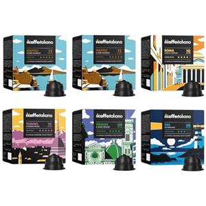 FRHOME Il Caffè Italiano Capsule Compatibili Dolce Gusto Kit Degustazione - 96pz | Capsule Dolce Gusto Compatibili, Tour D'italia | Capsule Nescafe Dolce Gusto Compatibili Made In Italy | Frhome