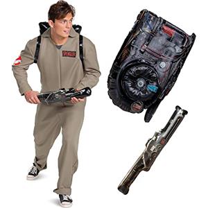 Disguise 120139T - Costume ufficiale Ghostbusters Afterlife Movie Tuta con Proton Pack Gonfiabile Spengler, multicolore, medio