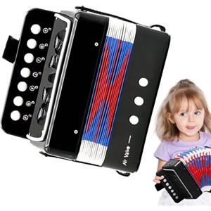 Generic Fisarmonica musicale per bambini - strumento a baldacchino compatto | Attrezzo per l'allenamento di coordinazione armonica per principianti, piattaforma di generazione del suono educativa giocosa per