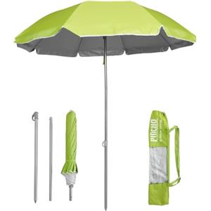 Pincho Ombrellone da Spiaggia 180 cm, Ombrellone Mare Antivento, Parasole UV50, Borsa a Zaino, 8 Stecche in Acciaio 3 mm, Ultraleggero 1,5 kg, Compatto Pieghevole per Moto, Bici e Camping