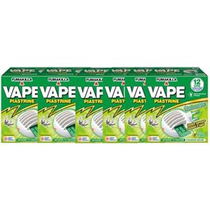 Vape Diffusore Piastrine Antizanzare Comuni E Tigre Verdessenza Con 6 Ricariche Incluse (6 Unità)