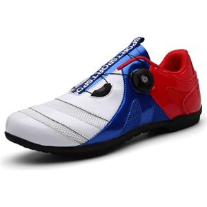Treer 2024 Scarpe Ciclismo Unisex Scarpe MTB Uomo Donna, Traspiranti Scarpe da Equitazione Scarpe MTB Road Scarpe Ciclismo Strada Senza Blocco Scarpe da Ciclismo da Bici 36 EU - 47 EU