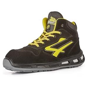 U-POWER DON'T WORRY... BE HAPPY! U-Power Red Lion® Shot , Scarpe Antinfortunistiche, Alte, Leggere e Flessibili, Antiperforazione, Antiperforazione, con Suola infinergy, con Puntale in Alluminio (43)