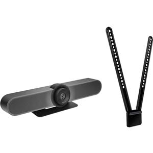 Logitech MeetUp All-in-One Ultra HD 4K Telecamera per conferenze per sale riunioni e piccoli ambienti con supporto TV incluso