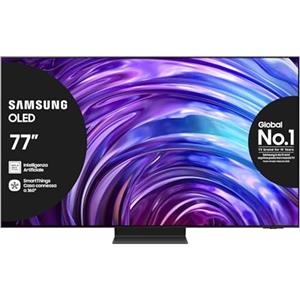 Samsung TV QE77S95DATXZT OLED 4K, Smart TV 77" Processore NQ8 AI Gen2, Infinity One, DVBT-2, Q-Symphony & Dolby Atmos, compatibile con Bixby, Alexa e Google Assistant, Graphite Black 2024