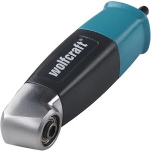 wolfcraft Avvitatore Angolare - Adattatore per Trapano - Forare e Avvitare Facilmente con un Angolo di 90° - Attacco Esagonale - Riduttore su Cuscinetti a Sfere - 4688000