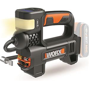 WORX WX092.9 Mini compressore ad alta pressione da 20 V (utensile 4 in 1) con torcia integrata - Solo utensile
