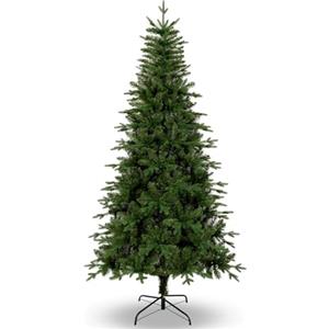 Uten Artificiale di Natale 180 cm, Realistico PE Albero DecorazioneInterni Domestici, 628 Aspetto Naturale Rami in PVC e PE, 2 Stile, Ramo Cerniera, Base in Metallo, Riutilizzabile