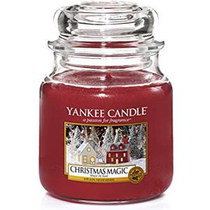 Yankee Candle Candela profumata in giara media | Magia natalizia | Durata Fino a 75 Ore