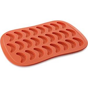 Tescoma 629428 SiliconPrime Stampo per Dolcetti a Forma di Mezzaluna, 39 x 27 x 1 cm