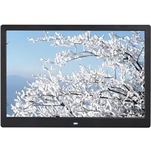 YPAPBHT Macchina pubblicitaria a parete HD da 14 pollici, album fotografico digitale con calendario, macchina multifunzione tutto in uno(Black)