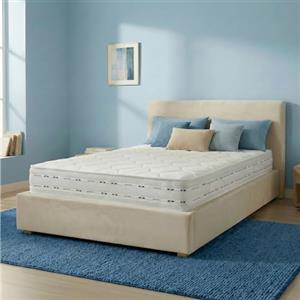 Materassi Russo - Materasso Una Piazza e Mezza 120x200 in Memory Foam e Waterfoam, Alto 20 cm, Ortopedico Semi Rigido, Anallergico e Antiacaro, Tessuto Aloe Vera, Made in Italy