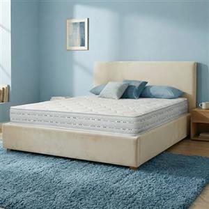 Materassi Russo - Materasso Matrimoniale 140x200 in Memory Foam e Waterfoam, Alto 20 cm, Ortopedico Semi Rigido, Anallergico e Antiacaro, Tessuto Aloe Vera, Made in Italy