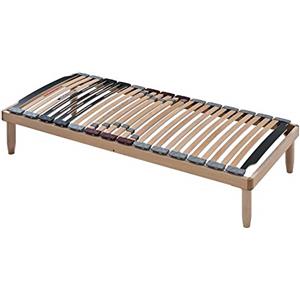 EVERGREENWEB MATERASSI & BEDS Evergreenweb - Rete Singola 90x190 a Doghe Basculanti in Legno Faggio Ortopedica con Ammortizzatori Regolatori di Rigidità Ergonomica Rinforzata, 4 Piedi Smontabili per tutti Letti e Materassi Offerta