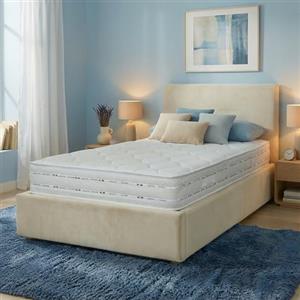 Materassi Russo - Materasso Singolo 90x190 in Memory Foam e Waterfoam, Alto 20 cm, Ortopedico Semi Rigido, Anallergico e Antiacaro, Tessuto Aloe Vera, Made in Italy