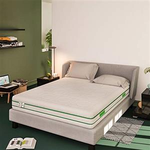Baldiflex Emporio Materasso Singolo Molle Insacchettate e Memory, Green Spring 800 Molle + 3 cm Memory, 7 Zone Differenziate, Misura 85x190 cm