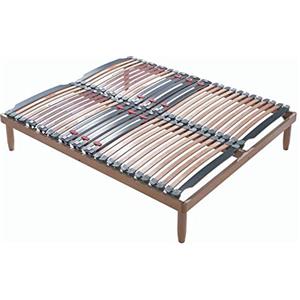 EVERGREENWEB MATERASSI & BEDS Evergreenweb - Rete Matrimoniale 160x200 a Doghe Basculanti in Legno Faggio Ortopedica con Ammortizzatori Regolatori di Rigidità Rinforzata + 4 Piedi Smontabili per Tutti Letti e Materassi - Offerta