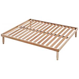 EVERGREENWEB MATERASSI & BEDS Evergreenweb - Rete Matrimoniale Fissa 170x195 alta 35 cm a Doghe in Legno Naturale ORTOPEDICA Base Letto o Materasso Struttura Rinforzata Traverso Centrale 5 Gambe Smontabili Base da Incasso, OFFERTA