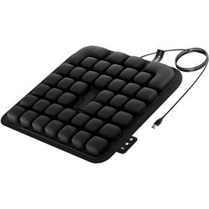 DIABLO Chairs massaggiatore schiena elettrico per sedia ufficio cuscino massaggio lombare aria pressione tappetino massaggio seduta ergonomica gaming auto USB 5V intensita regolabile