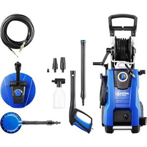 Nilfisk Idropulitrice Nilfisk E 145 Bar + spruzzatore di schiuma + pulitore per terrazze + spazzola rotante + tubo di scarico e tubo flessibile (2100 W)