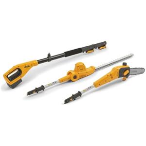 STIGA Multitool a Batteria MT 100e Kit, Tagliasiepi e Potatore con Prolunga Telescopica, Per Altezze Elevate e Lavori Facili e Veloci, Batteria e Caricatore Inclusi