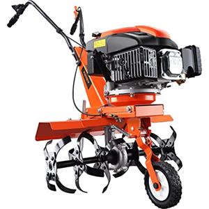 Fuxtec Motozappa a scoppio FX-AF1139 Set motocoltivatore a benzina 4 tempi 139cc 2,2kW con estensione della larghezza di lavoro da 36 a 66cm Coltivatore profondità regolabile fino a 30cm