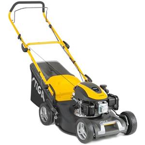 STIGA Combi 48 Motore a scoppio, tagliaerba a spinta con motore da 139 cc, piatto di taglio in acciaio da 46 cm, raccoglierba da 60 L, sistema di taglio 3 in 1, tappo mulching in dotazione