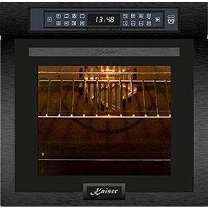 Kaiser Olan Kaiser Forno da incasso "EH 6306 RS", Forno da incasso, acciaio e vetro nero, 79L 15 fct. grill Friggitrice ad aria Full Touch, Forno ad aria calda, Porta rimovibile, sistema di pulizia catalitico