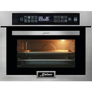 Kaiser EM 6307 R - Forno a microonde da incasso, 38 l, altezza 45 cm, controllo touch, 22 funzioni,sistema ad aria calda, griglia a infrarossi, acciaio inossidabile