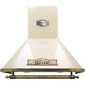 Kaiser Olan Kaiser Empire cappa aspirante a parete 60 cm/Avorio - Empire/manico - bronzo/motore potente 910 m³/h/ESSE/retrò/incl. Filtro a carbone attivo/scarico aria convezione