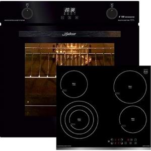 Kaiser Set EH 6367+KCT 6703, forno elettrico/incasso, Autark, 79L, spiedo girevole, 10 funzioni+Kaiser KCT 6703, 60 cm, Hi-light, piano cottura elettrica senza telaio, indicatore di calore residuo