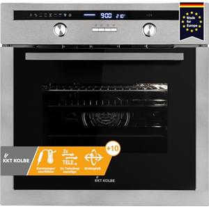KKT KOLBE Forno da incasso 60 cm 70 L, 3 kW, rosticceria con sensore termico, grill, aria ventilata, cassetti telescopici, timer automatico, EB8013ED