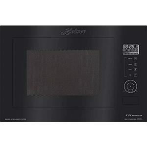 Kaiser Olan Kaiser EM 2510 microonde da incasso in vetro nero da 60 cm con aria calda e controllo del grill logico