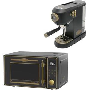 Kaiser Empire M 2530 Em - Forno a microonde 25 l, con griglia ad aria calda, 25 funzioni + macchina da caffè KA 2005 Em Empire