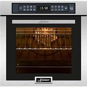 Kaiser Olan Kaiser Forno da incasso EH 6306 R, Inox, 79L, 15 Fct. Grill, Friggitrice ad Aria, Full Touch, Autarkic, Forno ad Aria Calda, Porta Rimovibile, Smalto Antiallergico, Pulizia Catalitica